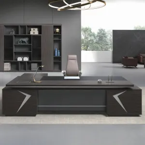 Streamlined and Stylish Executive Desk