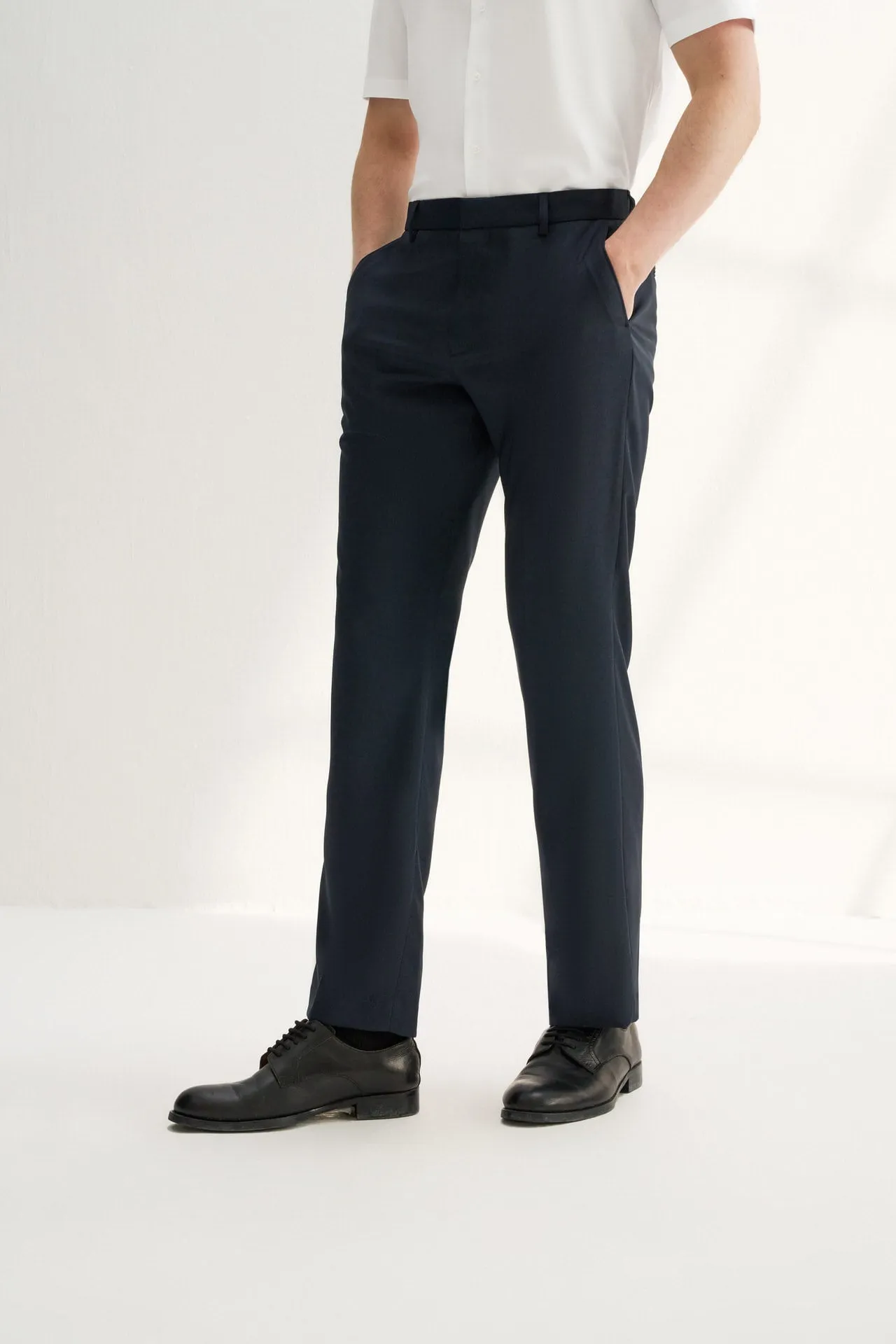 Teflon Finishing Stain Resistant Formal Pants in Regular Fit