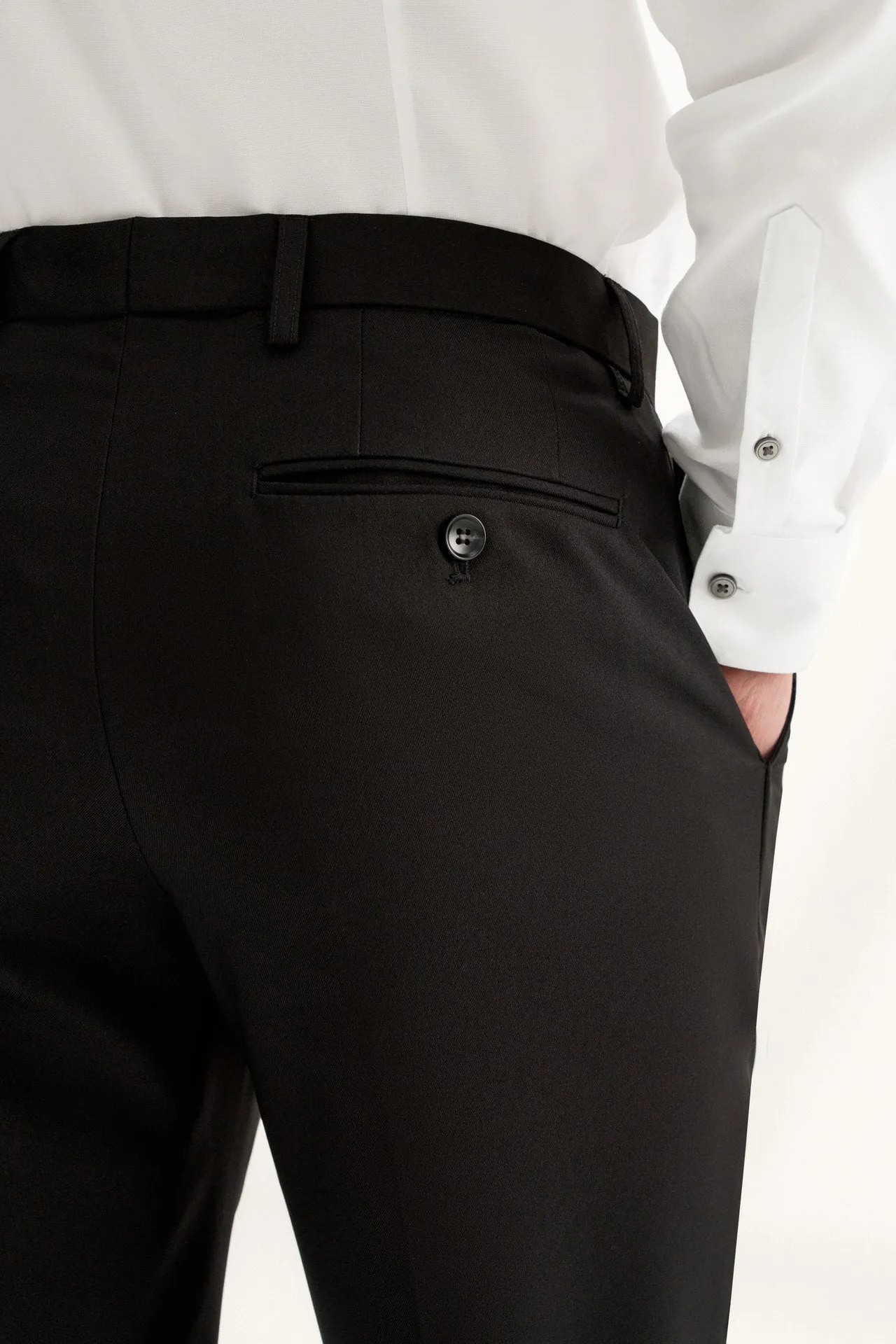 Teflon Finishing Stain Resistant Formal Pants in Regular Fit