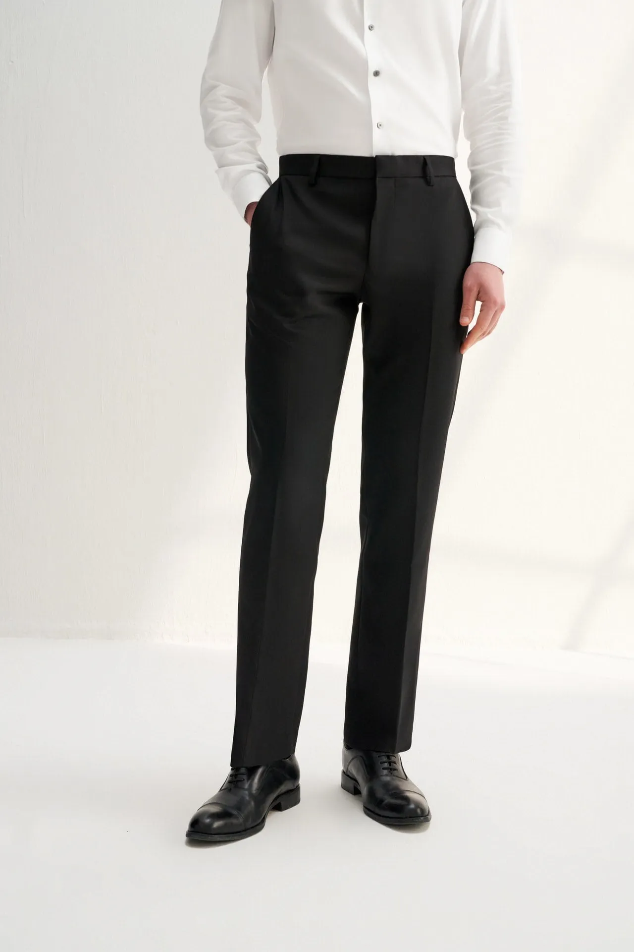 Teflon Finishing Stain Resistant Formal Pants in Regular Fit