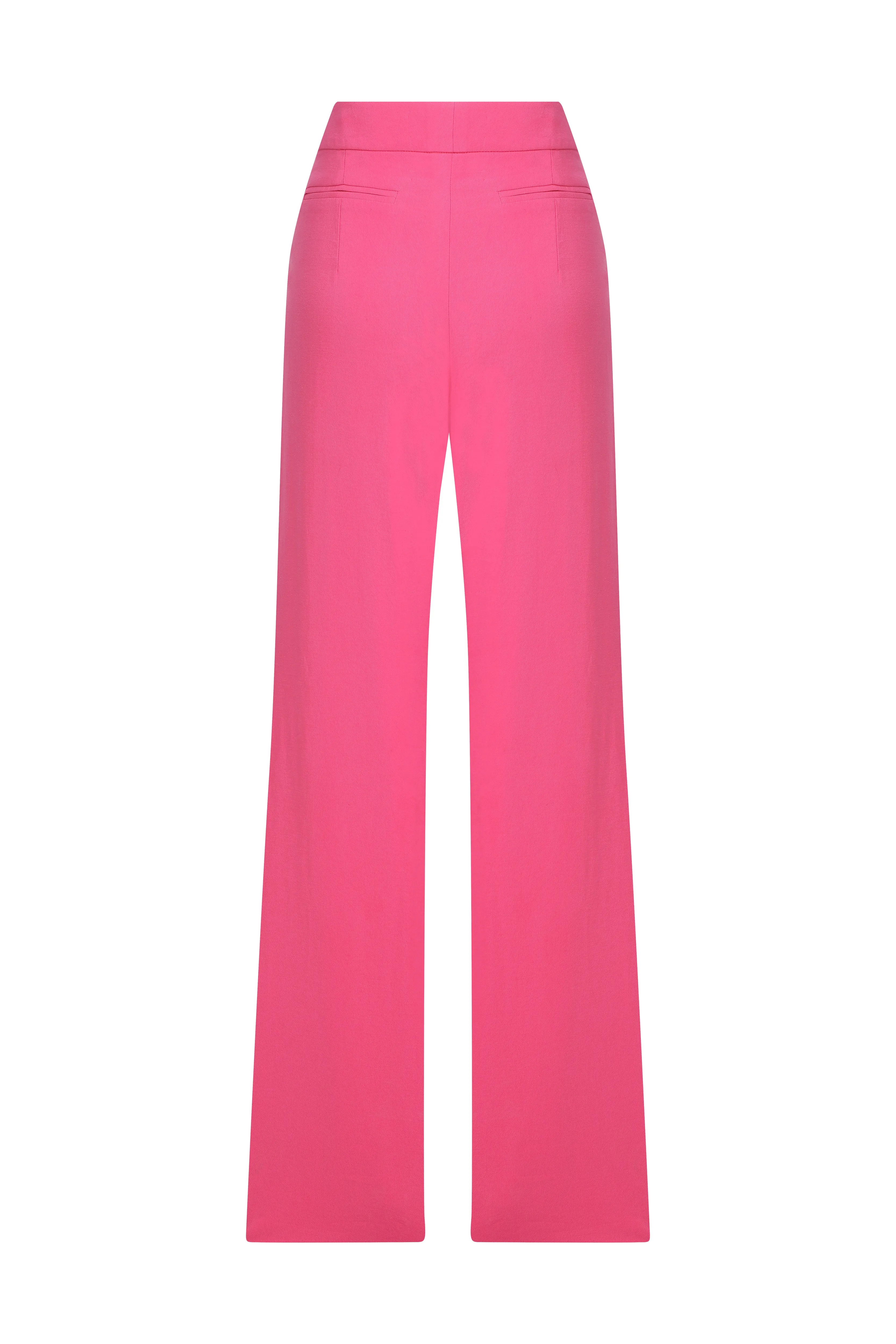 Tina Wide-leg Trousers in Bubble Gum Pink