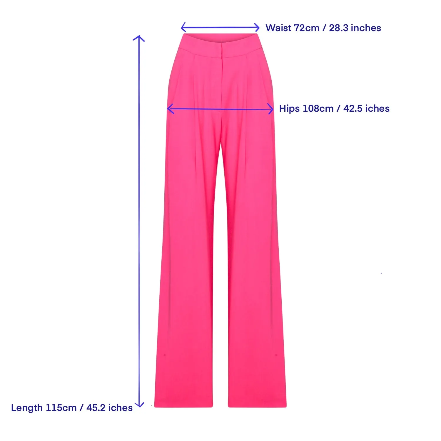 Tina Wide-leg Trousers in Bubble Gum Pink