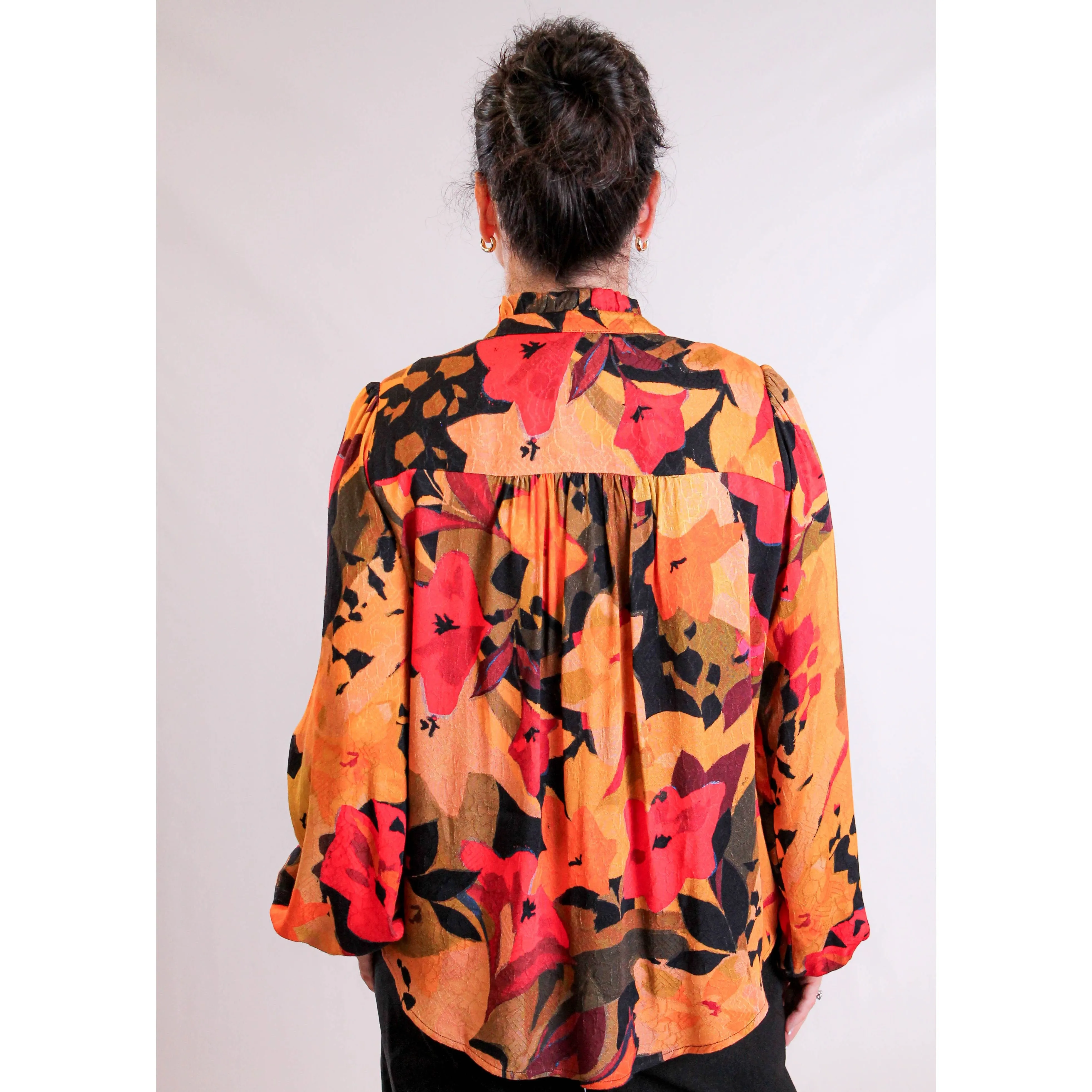 Tribal Sportswear Long Sleeve Button Front Blouse