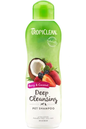 Tropiclean Deep Cleansing Berry & Coconut Shampoo 20 oz.