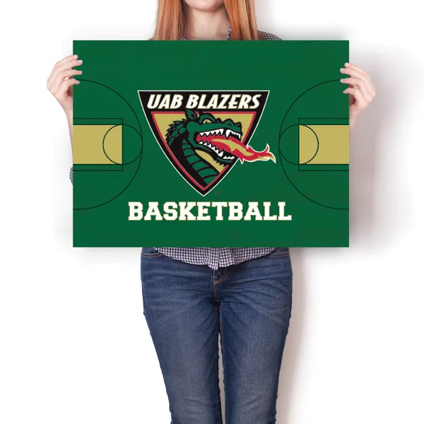 UAB Blazers - Basketball Court Poster