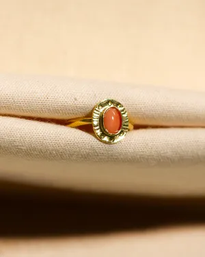 Vintage Inspired Coral Ring