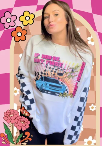 Vintage Inspired Racing Sweatshirt