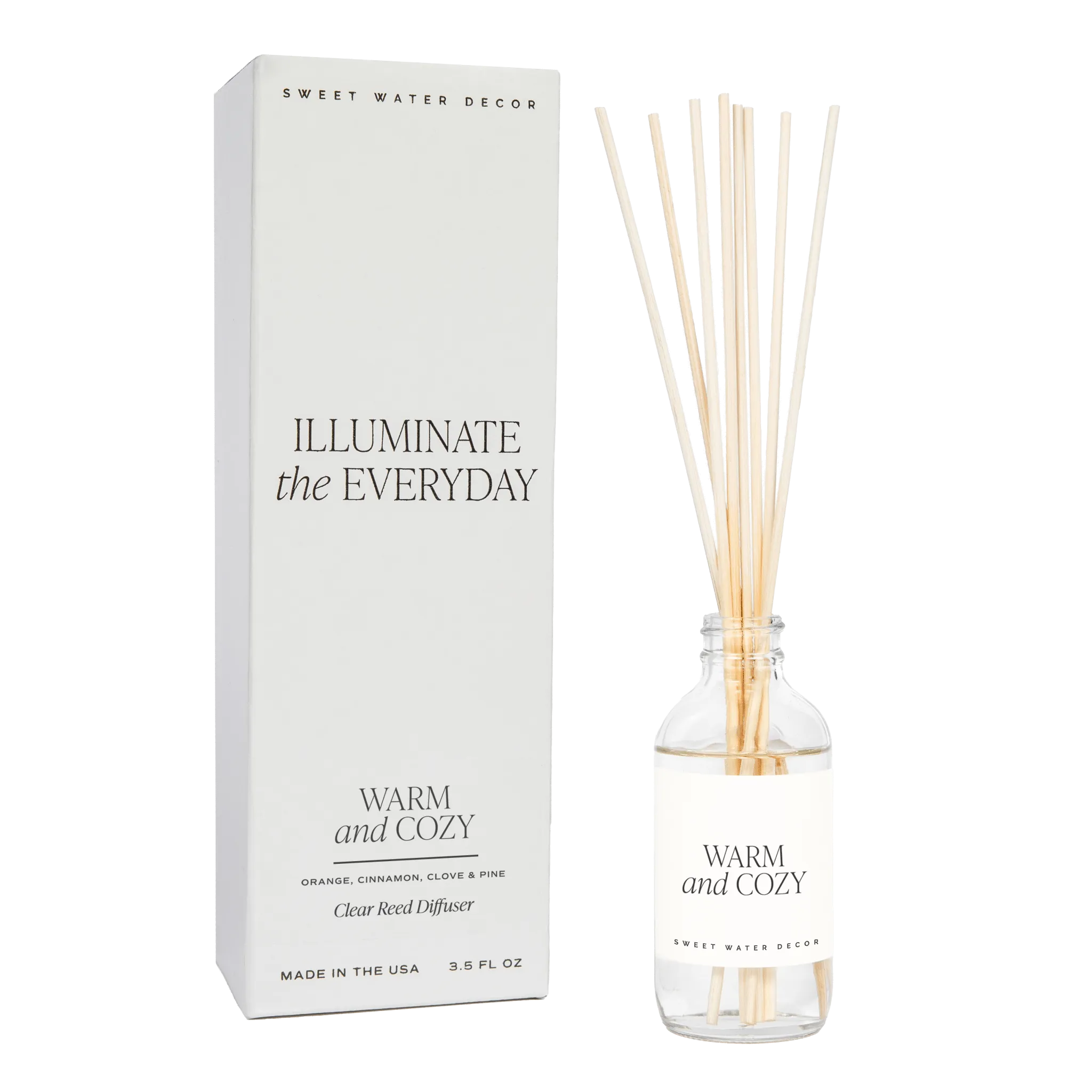 Warm and Cozy Clear Reed Diffuser