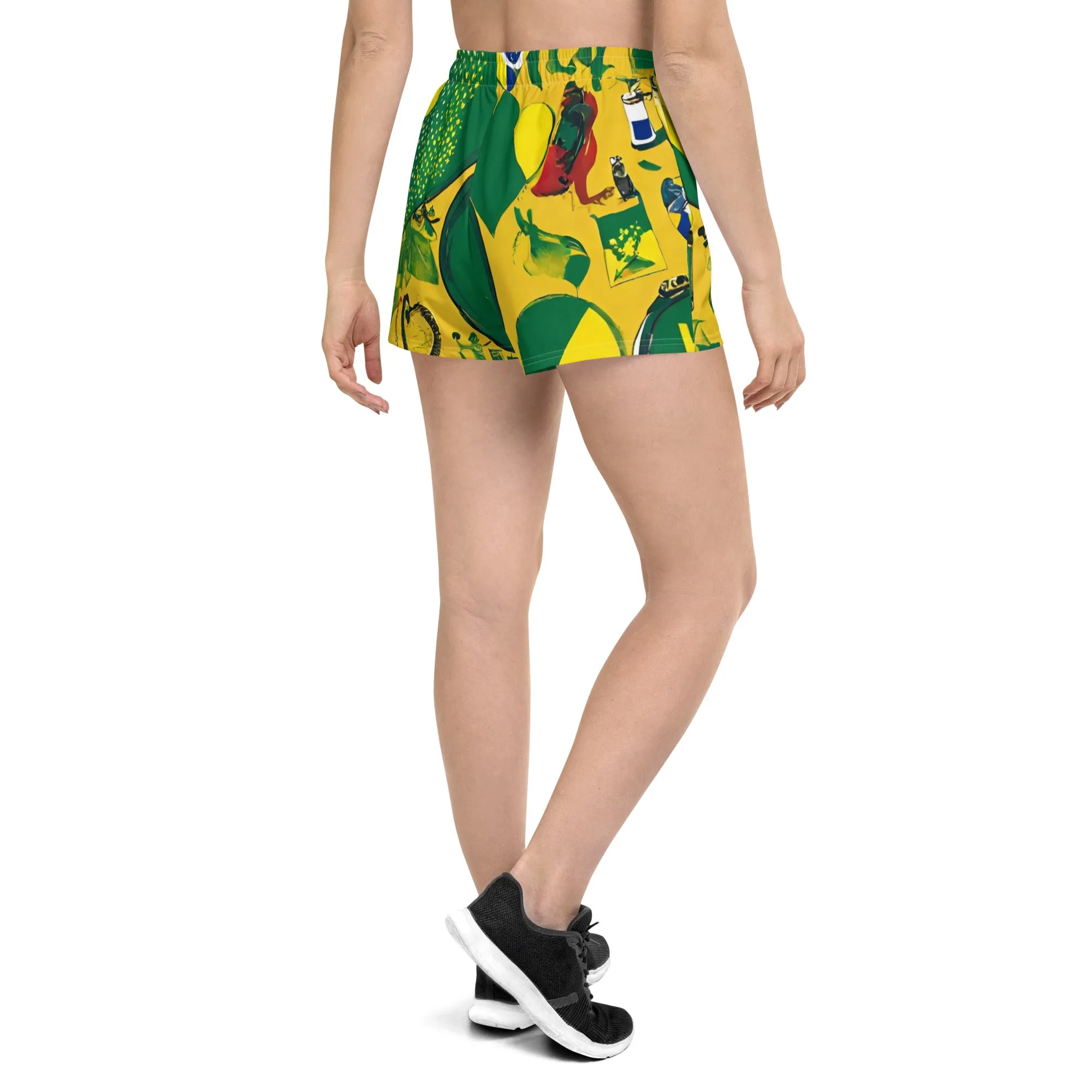 Women’s Recycled Athletic Shorts / Brasil Athletic shorts (Ai created)