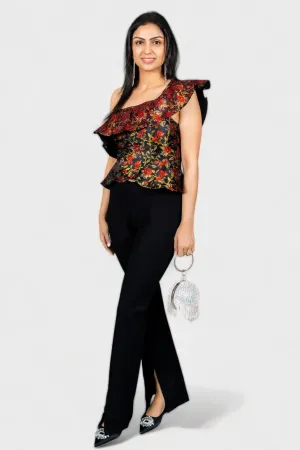 You'll Never Know Floral One Shoulder Top