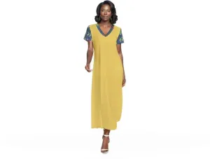 Zig & Zag Women's V-neck Dress With Short Sleeve